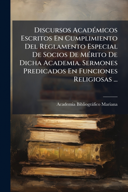 Discursos Académicos Escritos En Cumplimiento Del Reglamento Especial De Socios De Mérito De Dicha Academia. Sermones Predicados En Funciones Religiosas ...