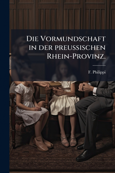 Die Vormundschaft in der preußischen Rhein-Provinz.