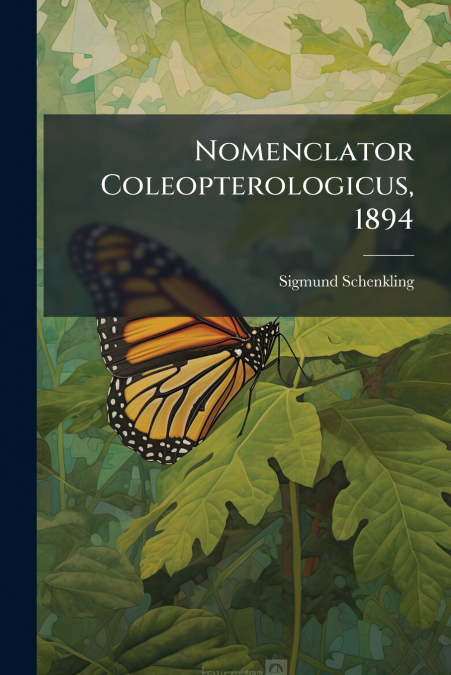 Nomenclator Coleopterologicus, 1894