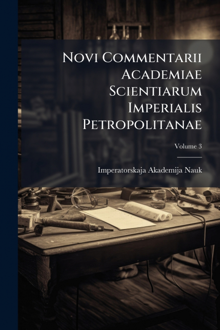 Novi Commentarii Academiae Scientiarum Imperialis Petropolitanae; Volume 3