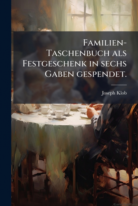 Familien-Taschenbuch als Festgeschenk in sechs Gaben gespendet.