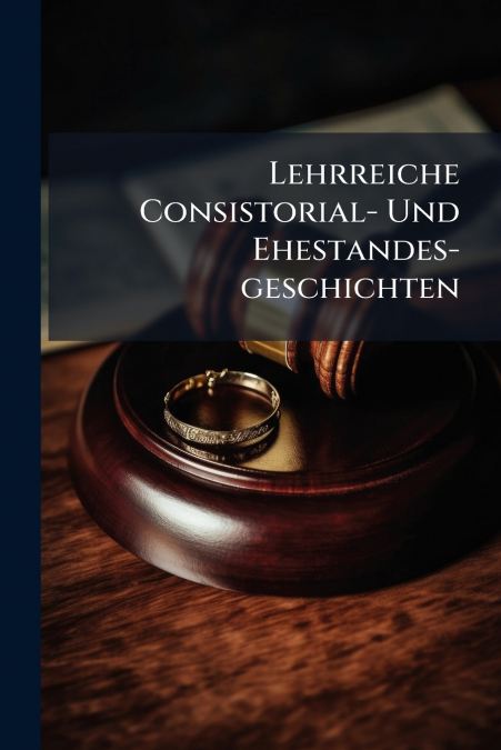 Lehrreiche Consistorial- Und Ehestandes-geschichten