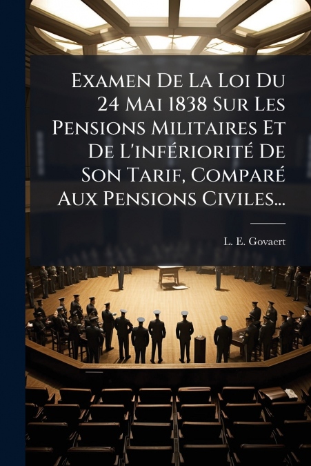 Examen De La Loi Du 24 Mai 1838 Sur Les Pensions Militaires Et De L’infériorité De Son Tarif, Comparé Aux Pensions Civiles...