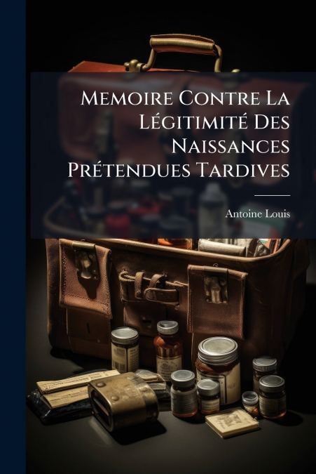 Memoire Contre La Légitimité Des Naissances Prétendues Tardives