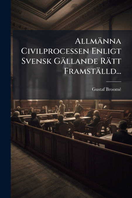 Allmänna Civilprocessen Enligt Svensk Gällande Rätt Framställd...