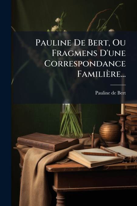 Pauline De Bert, Ou Fragmens D’une Correspondance Familière...
