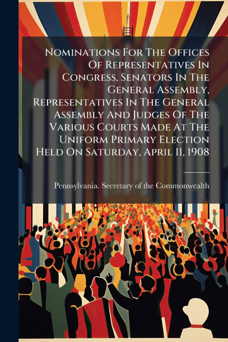 Nominations For The Offices Of Representatives In Congress, Senators In The General Assembly, Representatives In The General Assembly And Judges Of The Various Courts Made At The Uniform Primary Elect