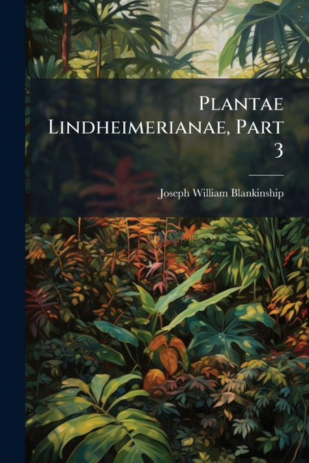 Plantae Lindheimerianae, Part 3