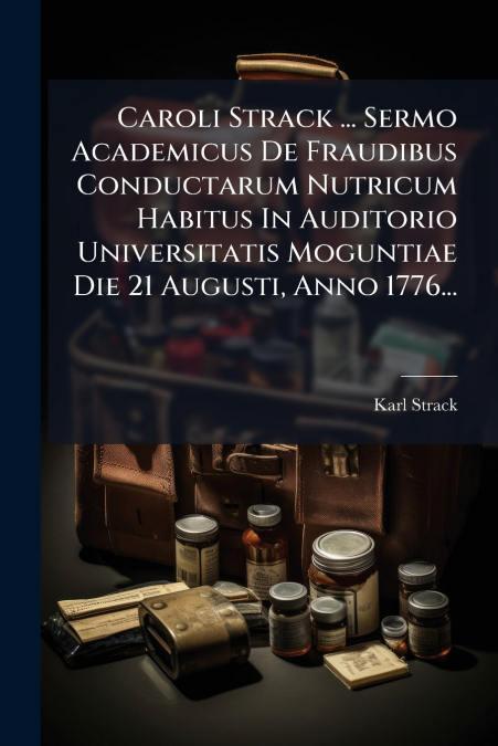 Caroli Strack ... Sermo Academicus De Fraudibus Conductarum Nutricum Habitus In Auditorio Universitatis Moguntiae Die 21 Augusti, Anno 1776...