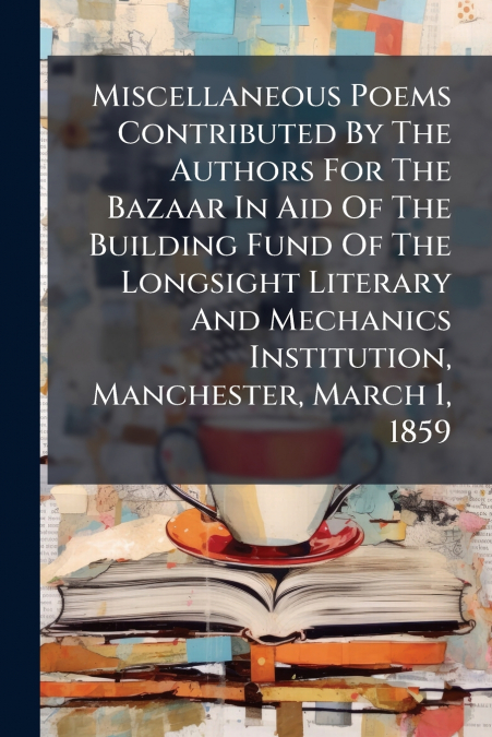 Miscellaneous Poems Contributed By The Authors For The Bazaar In Aid Of The Building Fund Of The Longsight Literary And Mechanics Institution, Manchester, March 1, 1859