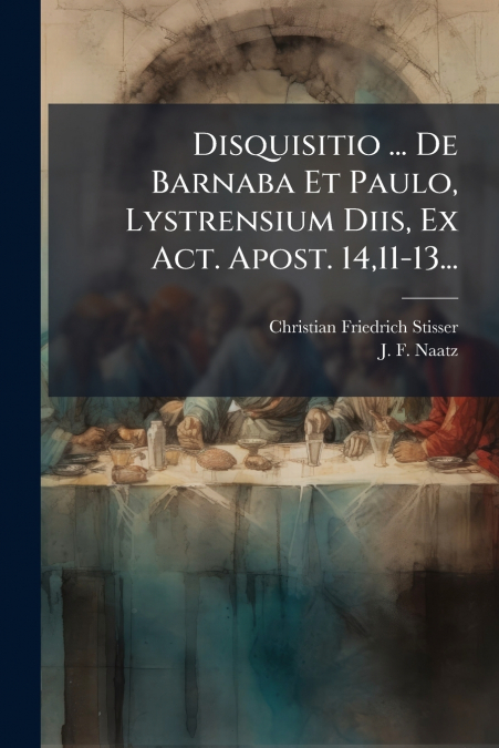 Disquisitio ... De Barnaba Et Paulo, Lystrensium Diis, Ex Act. Apost. 14,11-13...