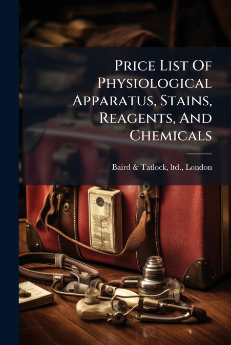 Price List Of Physiological Apparatus, Stains, Reagents, And Chemicals
