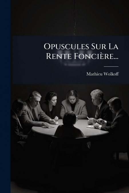 Opuscules Sur La Rente Foncière...