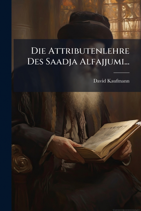 Die Attributenlehre Des Saadja Alfajjumi...