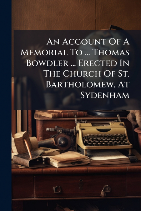 An Account Of A Memorial To ... Thomas Bowdler ... Erected In The Church Of St. Bartholomew, At Sydenham
