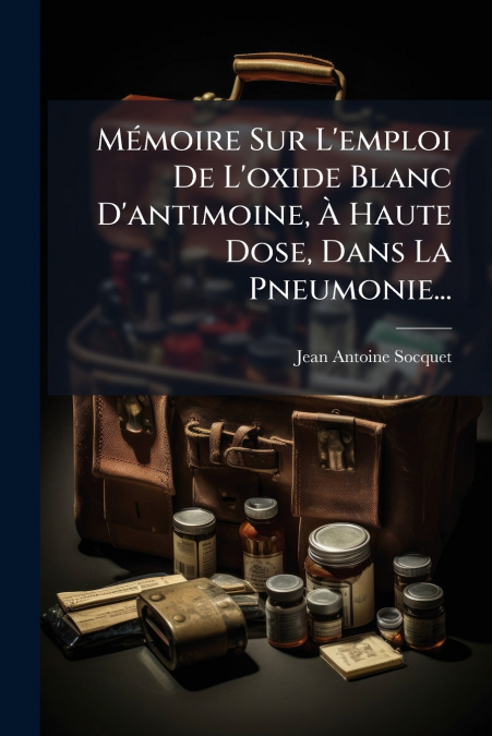Mémoire Sur L’emploi De L’oxide Blanc D’antimoine, À Haute Dose, Dans La Pneumonie...