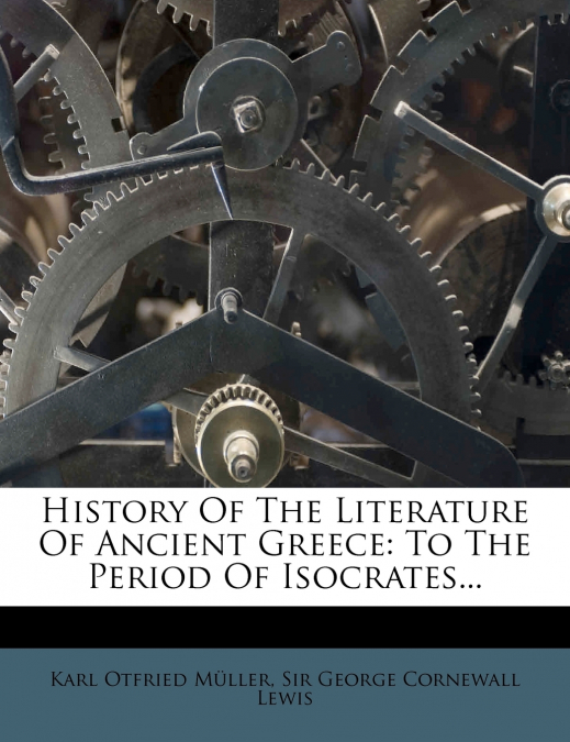 History of the Literature of Ancient Greece