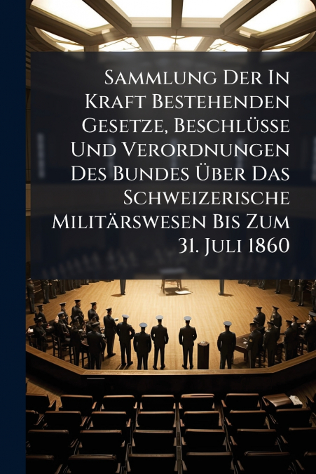 Sammlung Der In Kraft Bestehenden Gesetze, Beschlüsse Und Verordnungen Des Bundes Über Das Schweizerische Militärswesen Bis Zum 31. Juli 1860