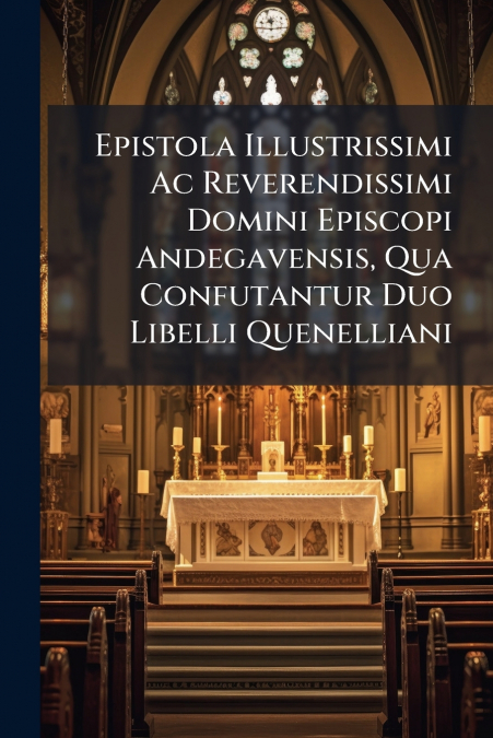 Epistola Illustrissimi Ac Reverendissimi Domini Episcopi Andegavensis, Qua Confutantur Duo Libelli Quenelliani