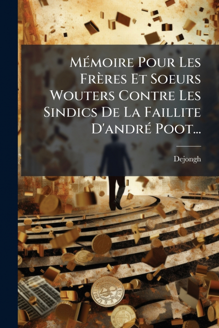 Mémoire Pour Les Frères Et Soeurs Wouters Contre Les Sindics De La Faillite D’andré Poot...