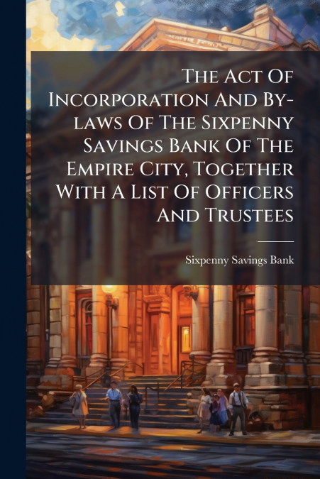 The Act Of Incorporation And By-laws Of The Sixpenny Savings Bank Of The Empire City, Together With A List Of Officers And Trustees