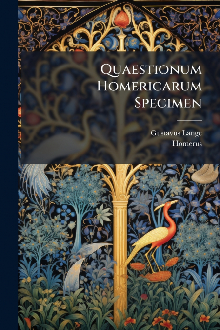 Quaestionum Homericarum Specimen