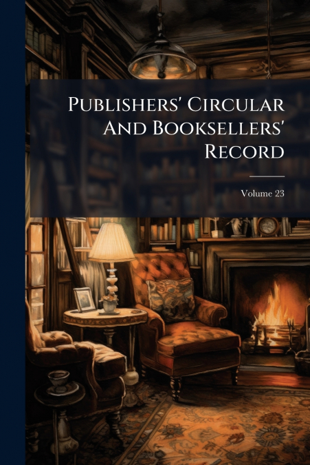 Publishers’ Circular And Booksellers’ Record; Volume 23