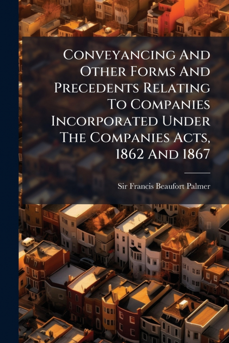 Conveyancing And Other Forms And Precedents Relating To Companies Incorporated Under The Companies Acts, 1862 And 1867