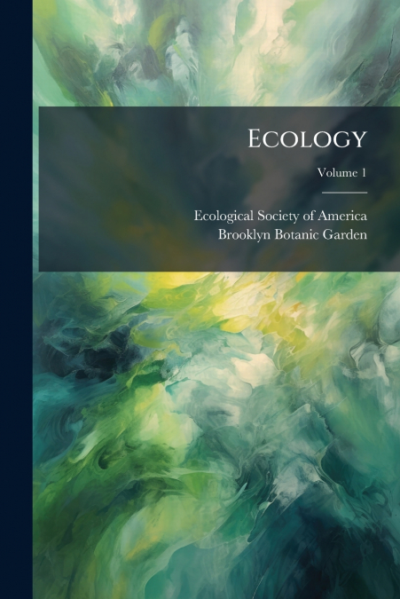 Ecology; Volume 1