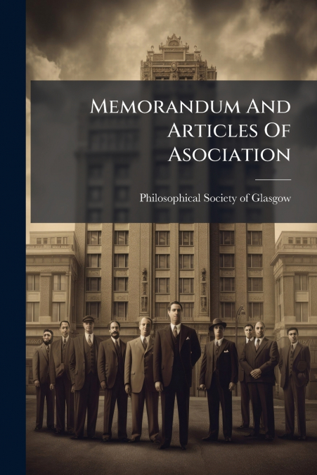 Memorandum And Articles Of Asociation