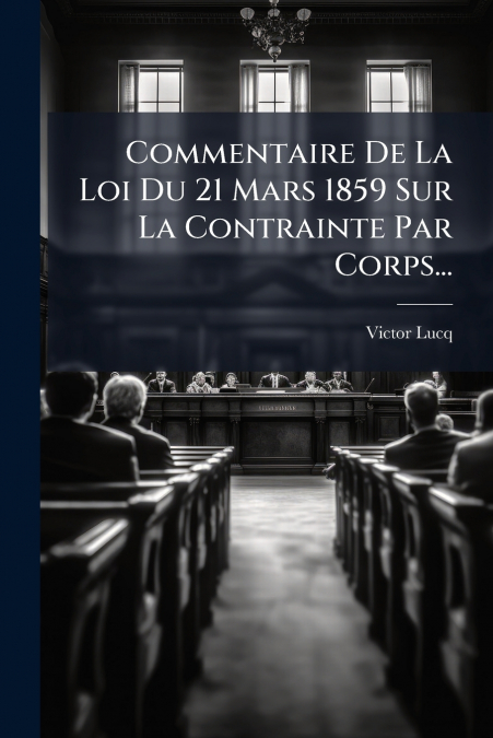 Commentaire De La Loi Du 21 Mars 1859 Sur La Contrainte Par Corps...