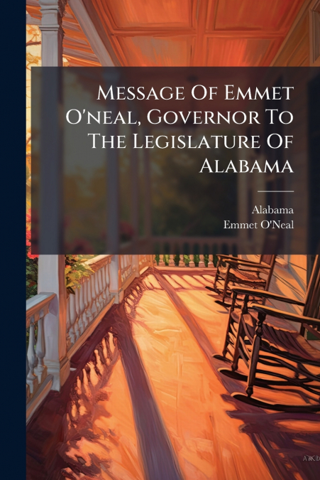 Message Of Emmet O’neal, Governor To The Legislature Of Alabama
