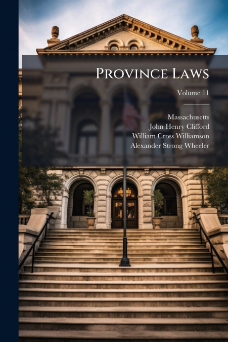 Province Laws; Volume 11
