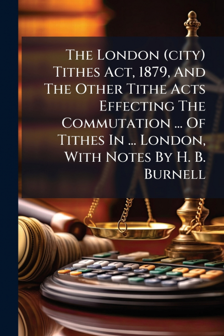 The London (city) Tithes Act, 1879, And The Other Tithe Acts Effecting The Commutation ... Of Tithes In ... London, With Notes By H. B. Burnell