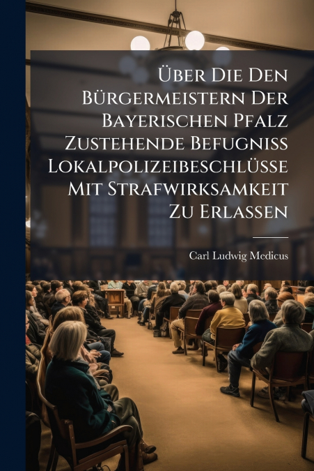 Über Die Den Bürgermeistern Der Bayerischen Pfalz Zustehende Befugniß Lokalpolizeibeschlüße Mit Strafwirksamkeit Zu Erlaßen