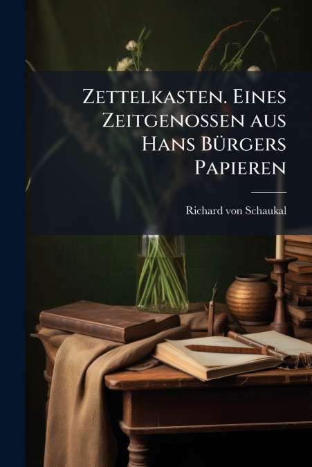 Zettelkasten. Eines Zeitgenossen aus Hans Bürgers Papieren