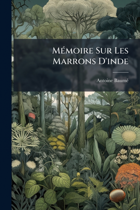 Mémoire Sur Les Marrons D’inde