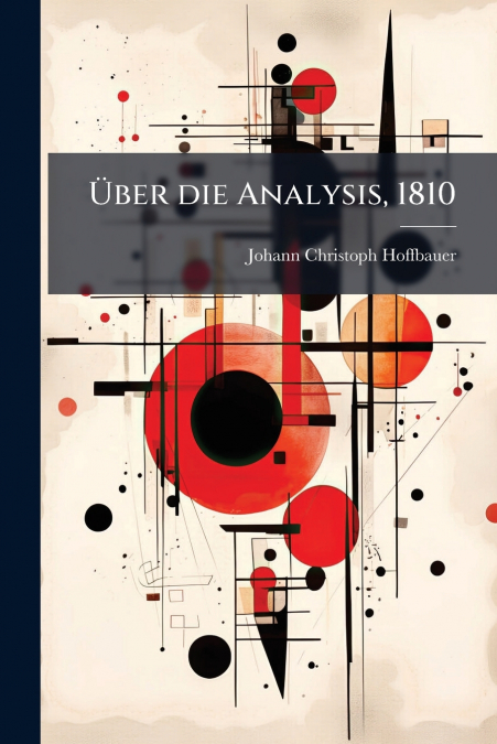Über die Analysis, 1810