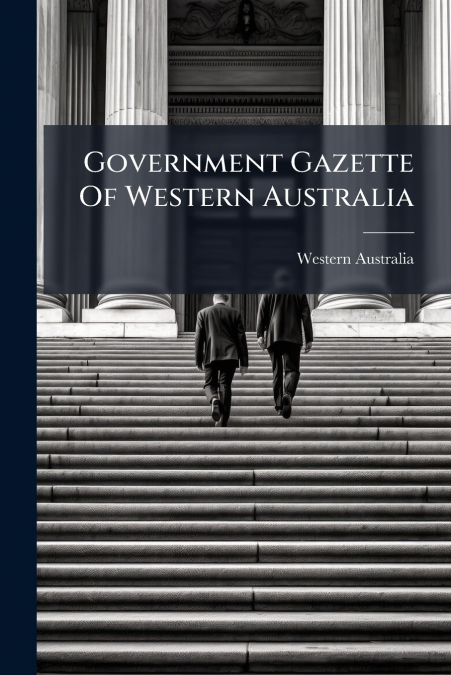 Government Gazette Of Western Australia