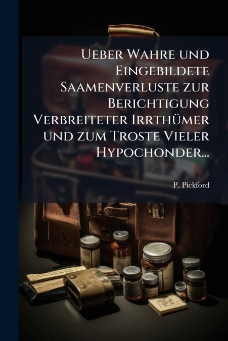 Ueber Wahre und Eingebildete Saamenverluste zur Berichtigung Verbreiteter Irrthümer und zum Troste Vieler Hypochonder...