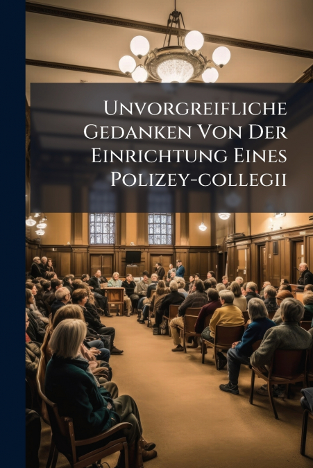 Unvorgreifliche Gedanken Von Der Einrichtung Eines Polizey-collegii