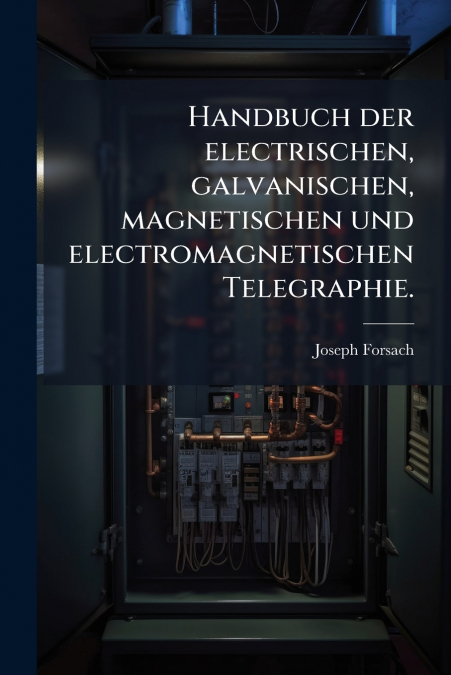 Handbuch der electrischen, galvanischen, magnetischen und electromagnetischen Telegraphie.