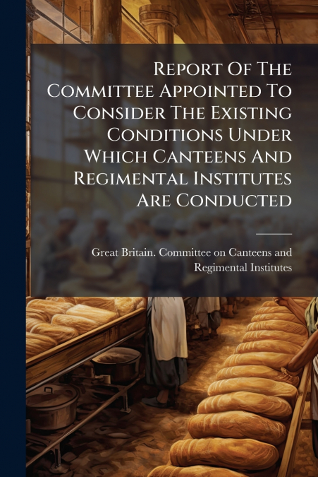 Report Of The Committee Appointed To Consider The Existing Conditions Under Which Canteens And Regimental Institutes Are Conducted