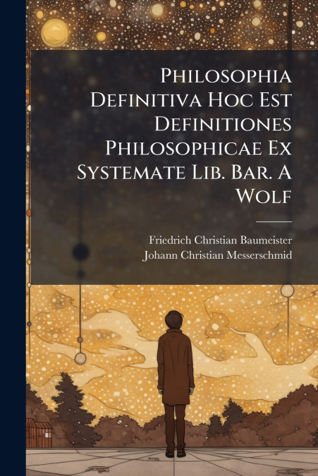Philosophia Definitiva Hoc Est Definitiones Philosophicae Ex Systemate Lib. Bar. A Wolf