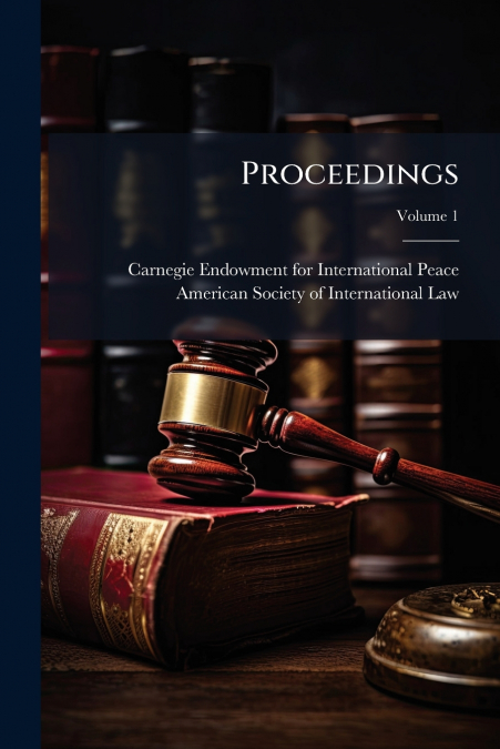 Proceedings; Volume 1