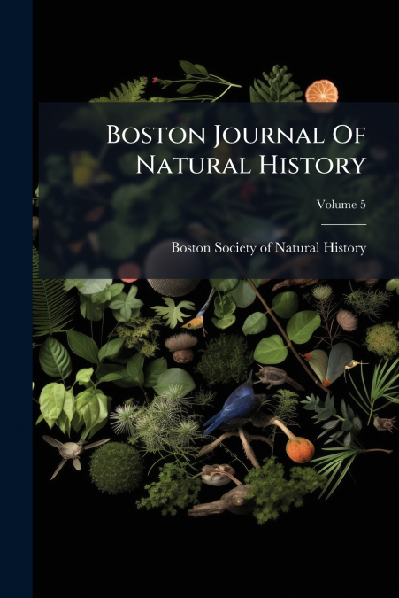Boston Journal Of Natural History