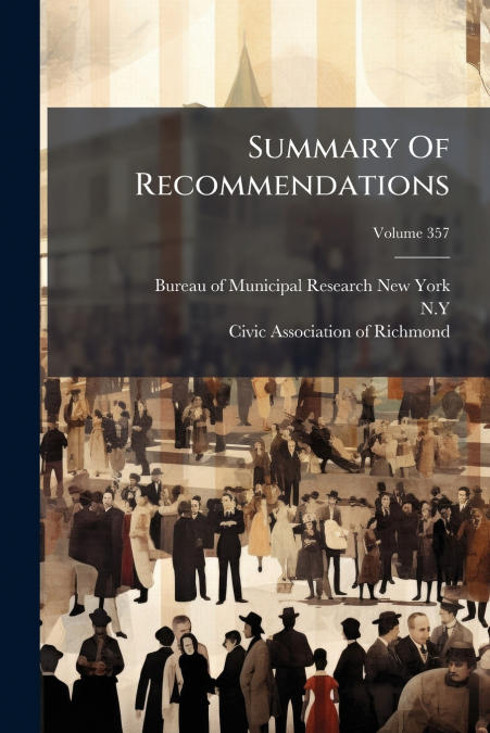 Summary Of Recommendations
