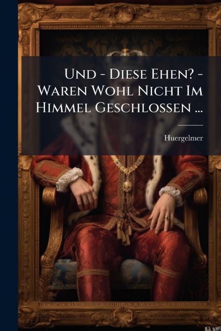 Und - Diese Ehen? - Waren Wohl Nicht Im Himmel Geschlossen ...
