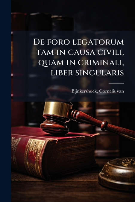 De foro legatorum tam in causa civili, quam in criminali, liber singularis