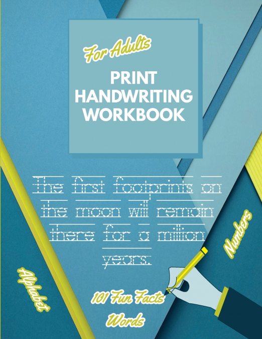 Print Handwriting Workbook for Adults
